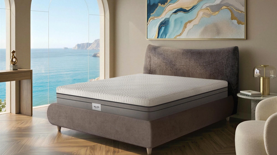 Materasso Polaris a molle insacchettate, Memory e HydroAir di Rinaldi Group