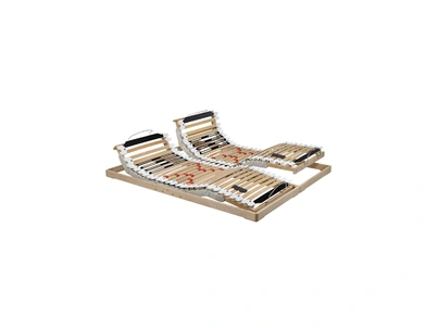 Rete elettrica con telaio in faggio e doghe in legno Ergonomic di Rimar