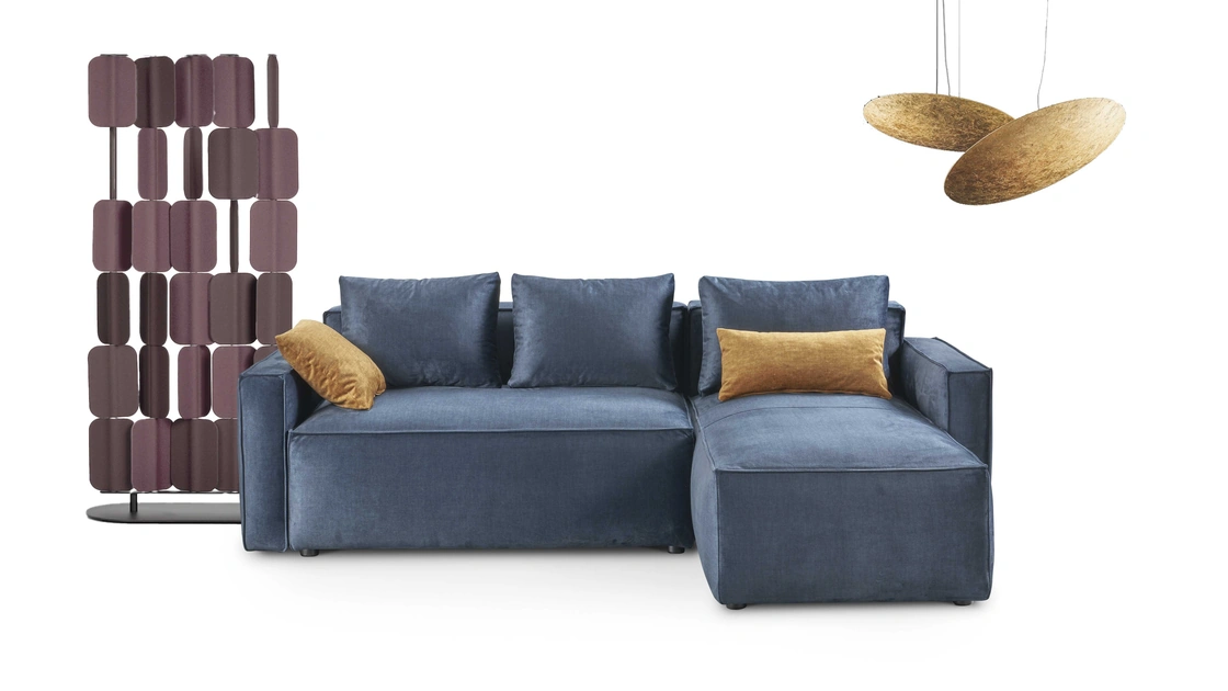 Divano con penisola Sirio di Salvetti