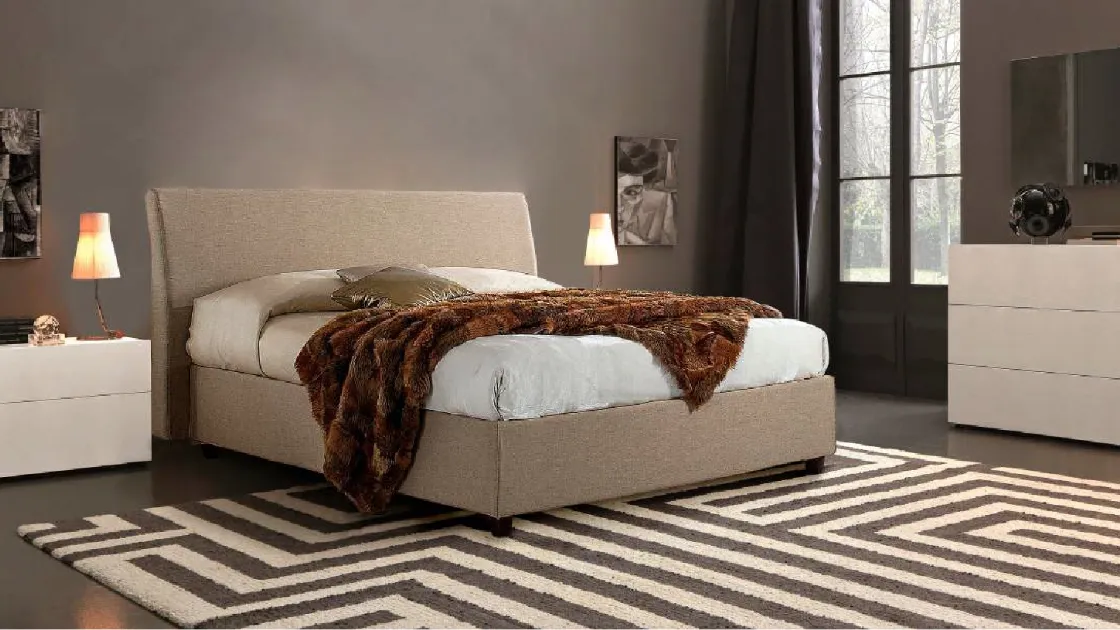 Letto matrimoniale con testiera Antares di Baiardi