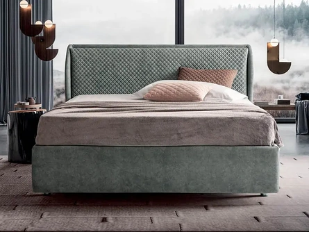 Letto imbottito Calipè di Rigosalotti