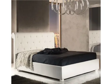 Letto con testiera capitonnè Dallas di Baiardi