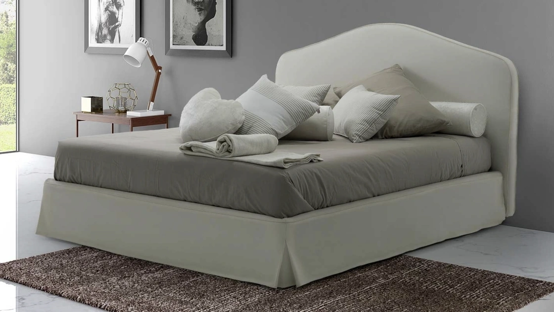 Letto classico con testiera sagomata Gemma di Rimar