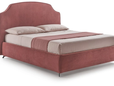 Letto Hermes in tessuto imbottito di Hoppla