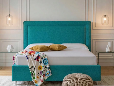 Letto Line in tessuto imbottito di Rinaldi Group