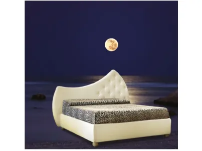 Letto con testiera dalla forma lunare  Moon di Baiardi