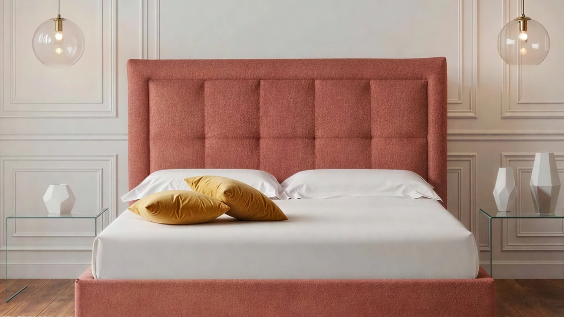 Letto Nereide in tessuto imbottito di Rinaldi Group