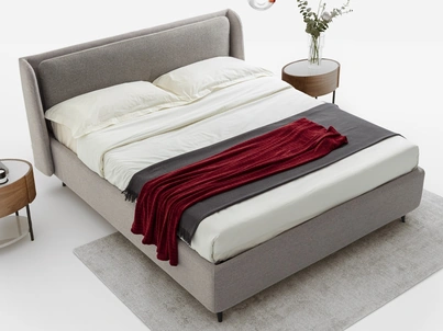 Letto in tessuto con contenitore Nevis di Rimar