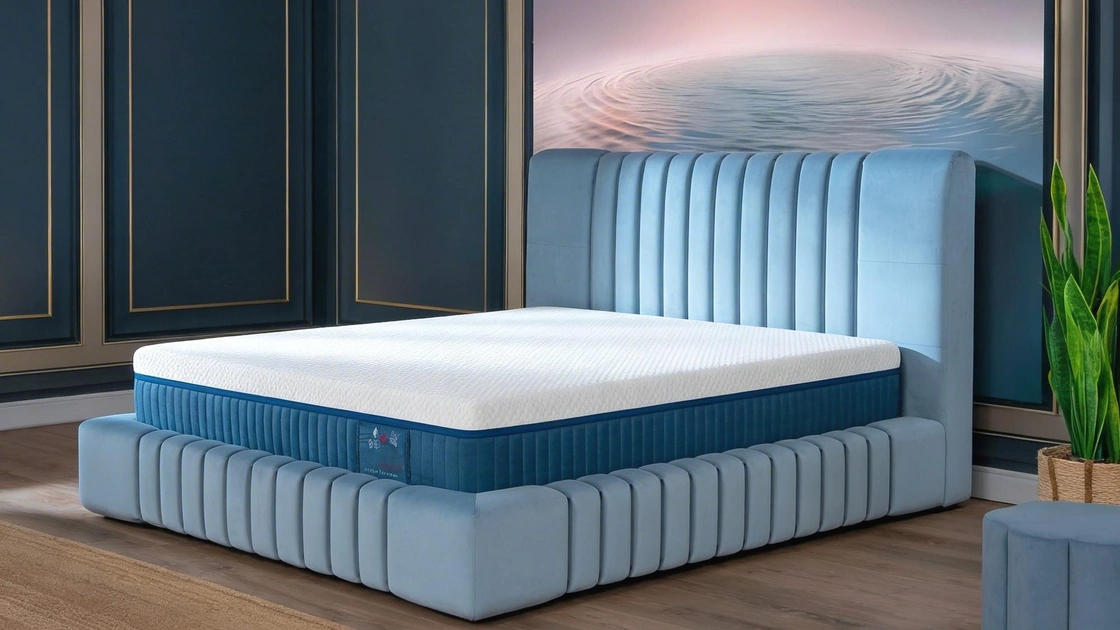 Letto Nuvola in tessuto imbottito di Rinaldi Group