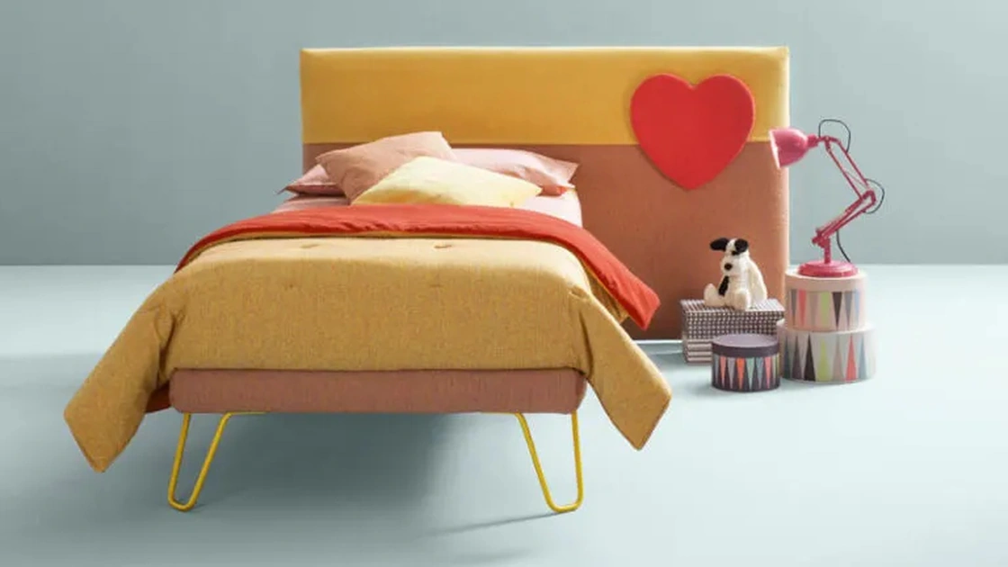 Letto singolo in tessuto Plain di Bside