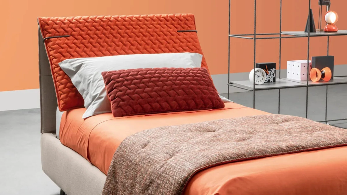 Letto singolo con testiera Spin di Bside