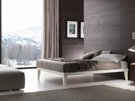 Letto moderno in ecopelle Sommier Tessile di Ergogreen