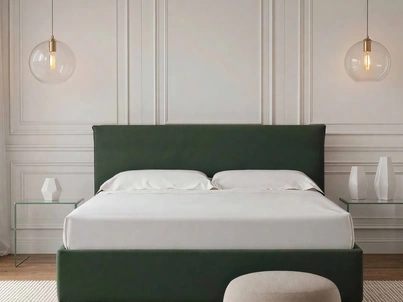Letto Venere in tessuto imbottito di Rinaldi Group