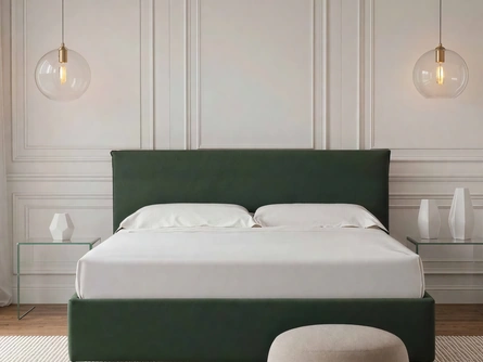 Letto Venere in tessuto imbottito di Rinaldi Group