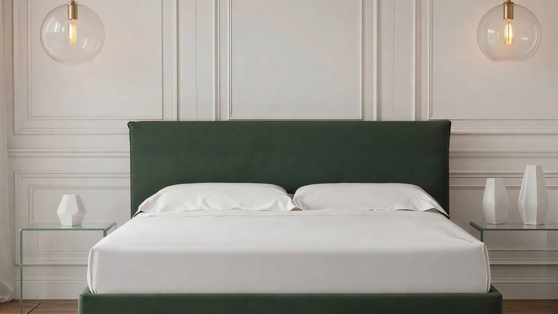 Letto Venere in tessuto imbottito di Rinaldi Group