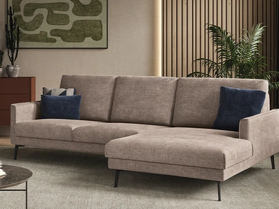 Divano con penisola Kriss di Rigosalotti