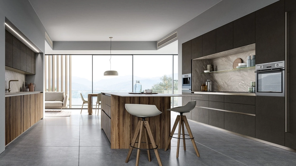 Cucina Moderna con isola Vivere Italia 02 di Spagnol Cucine
