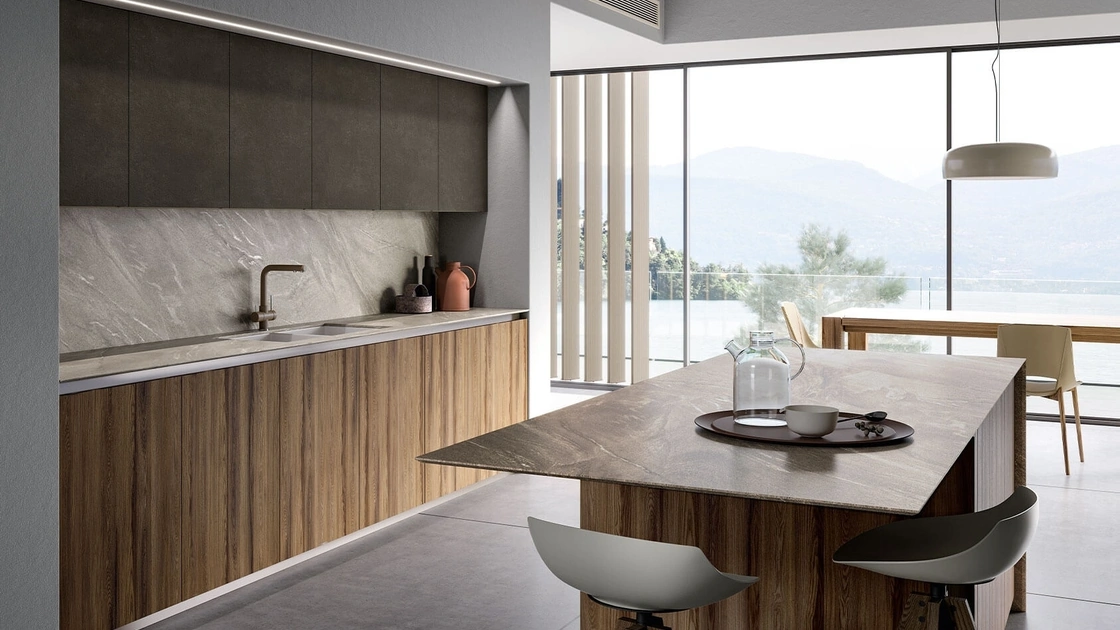 Cucina Moderna con isola Vivere Italia 02 di Spagnol Cucine